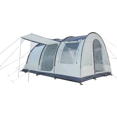 China Diagonal Tying Type High Quality Large Family Tent Blue Rainproof Outdoor Recreational Camping Tent for sale