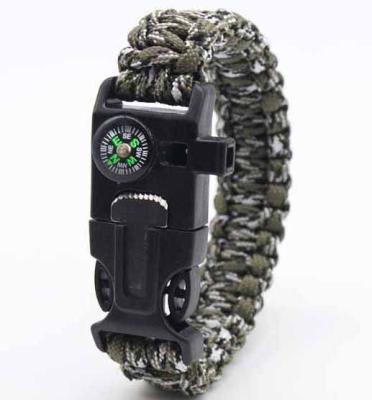 China Custom Stainless Steel Buckle Lightweight Survival Hiking Traveling Submarine Bracelet for sale