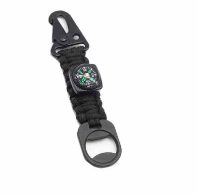 China Light Custom Cheap Promotional Mens Defense Key Chain Bottle Opener Set Survival for sale