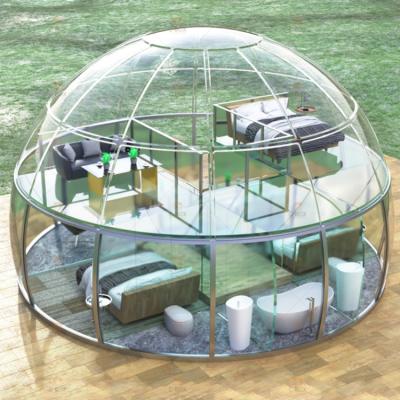 China Water Proof/Fireproof Good Quality Star Dome Trade Show Tent Outdoor Sleep Rooms With Bath For Home for sale