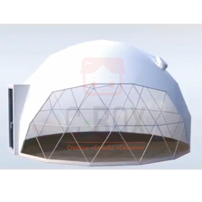 China Luxury stable structure 6 diameter geodesic dome tents for sale/outdoor transparent dome tent sale steel view hotel igloo tent for Glamping for sale