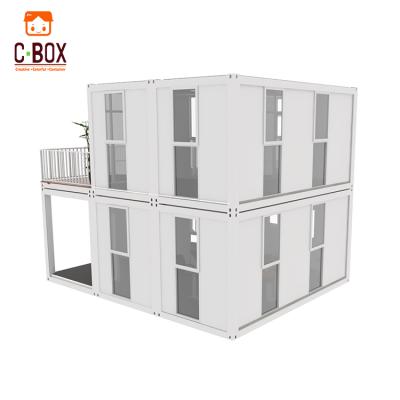 China Modern Cbox Prefab 3 4 Bedrooms 20ft Quick Concrete Prefab Container Camp Luxury House House For Sale for sale