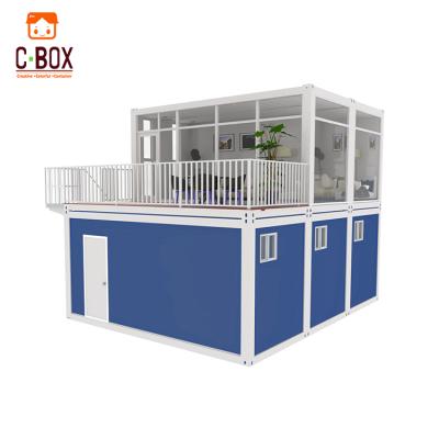 China Modern Cbox 20ft Prefab Homes Easy Assemble 3 4 Bedrooms Container Quick Concrete Luxury Prefab Houses For Sale for sale