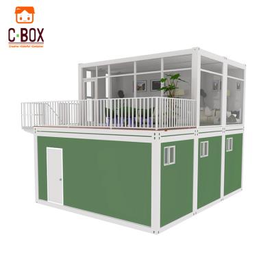 China Modern Cbox 20ft Two Story Prefab Container House Easy Assemble 4 Bedroom Apartment Complex Luxury Homes For Sale for sale