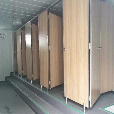 China Easily Assembled Good Quality Compact Laminate Toilet Compartments / Partition Stainless Steel Toilet for sale