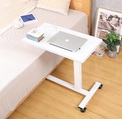 China Mobile Adjustable Sofa Table Portable Laptop Computer Desk Adjustable Height (Height) Table Workstation Table with Metal Frame Rolling Casters for sale