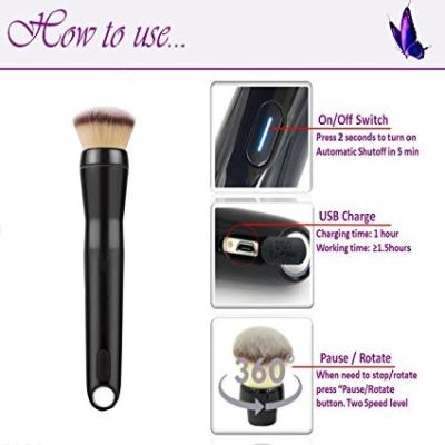 China Beauty and personal care cosmetic tool South Korea imports high quality fiber electric hair makeup brush ENM-879 for sale