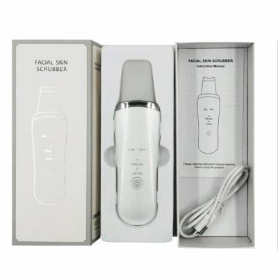 China Rechargeable Skin Care Device Professional Ultrasonic Skin Deep Cleansing Facial Scrubber for sale