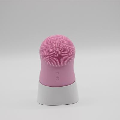 China Mini Portable Waterproof Sonic Pore Cleansing Brush Mini Portable Waterproof Sonic Pore Electric Silicone Electric Facial Massager Deep Cleansing Brush for sale