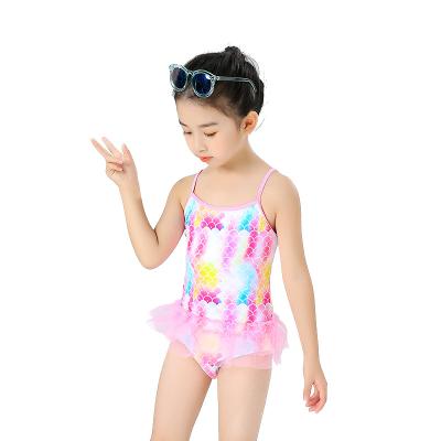 China One-Piece Style Cute Infant Elastic Children's Swimsuit Girls' Skirts QUICK DRY Children's Swimsuit Gauze Skirt Children's Sling Kids Swimwear for sale