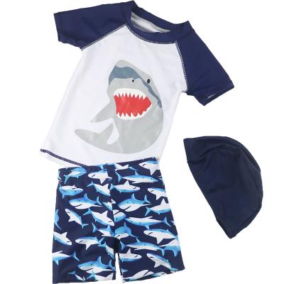 China Breathable Kids Beach Leisure Sportswear, Sun Hat, Boys and Kids, Split Swimsuit, Swimming Trunks, Quick-Drying, Style: Big Shark for sale