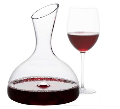 China New Classic/Postmodern Wine Glassware Fine Red Wine Personal Decanter With Wide Base And Aerating Punt Crystal Clear Clarity for sale