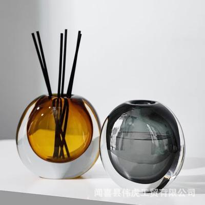 China Glass and Crystal Vases Double Glass Vase Home Viable Accessories Decoration For Flowers for sale