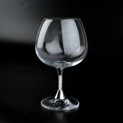 China Luxurious Lead Free Glass Box Crystal Wine Glass Packaging Wine Set Classic Brandy Glass for sale