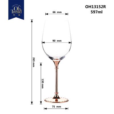 China Wholesale Red Wine Glass Crystal Drink Glasses Long Stem Red Wine Glass Glass for sale