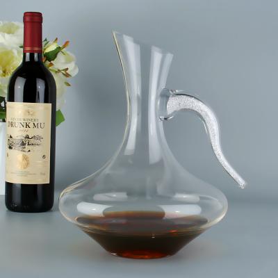 China Wholesale 1100ml Wine Glass Lead Free Whiskey Decanter Manual Grinding and Polishing Set for sale