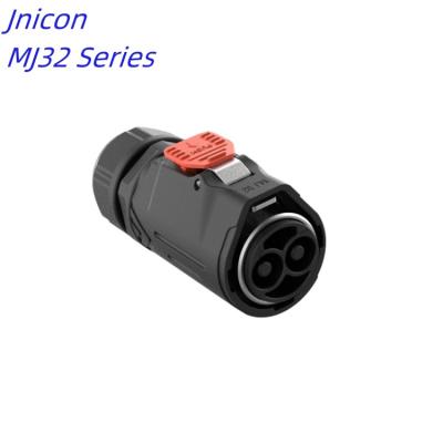 China Power MJ32  2 poles male female wire quick lock connection waterproof connector terminal for sale