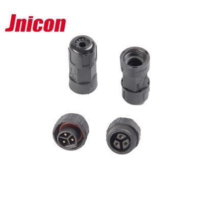 China Electrical Jnicon M16 5 amp 10a 2P 3P 4P IP67 IP68 Waterproof Connector Male Plug Female Socket push or screw locking connection type for sale