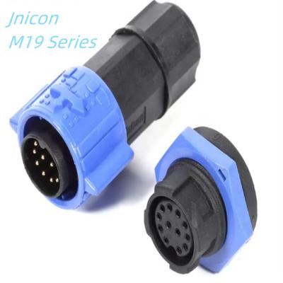 China Automotive 8 9 10 12 Pin Cable Waterproof Power Push locking Connector for sale