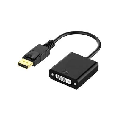 China Computer Aid 1080P Display Port Male To DVI Adapter Cable Displayport Female Active DP To DVI Converter for sale