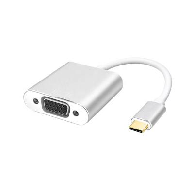 China Hot Sale 1080P 60HZ Computer Mobile Devices .desk USB-C Type C to VGA Adapter Male to Female Converter Compatible for Apple MacBook for sale