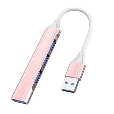 China Hot Sale Computer Mobile Devices .desk Aluminum Alloy High Speed ​​USB 3.0 Hub 4 Port Adapter Splitter External USB Hub Adapter for Laptop PC for sale