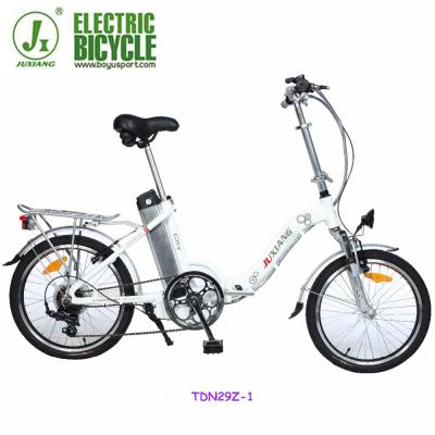 China JUXIANG street bicycle brands with 6061electric aluminum alloy bike frame and EN15194 for sale