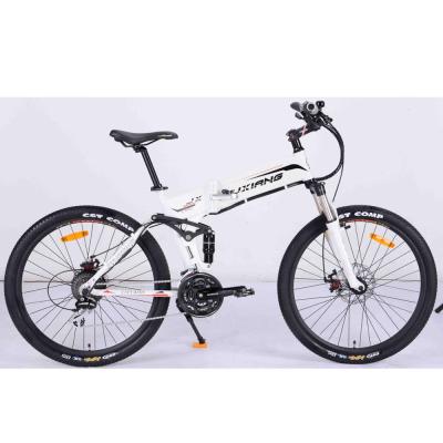 China Factory Alu Frame Aluminum Alloy Folding Ebike Delivery Food E-Bike Cheap Foldable 26inch Electric Bicycle for sale