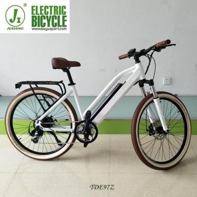 China Aluminum alloy yongkang juxiang mountain electric bicycle with 36V battery removable bicycle for sale