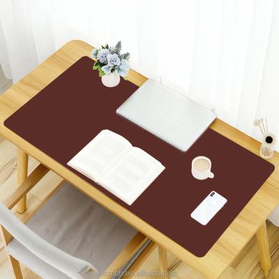 China Eco-Friendly Wholesale Custom Extended PU Gaming Mouse Pad Mat Large Office Writing Waterproof Computer Desk Leather Mat for sale