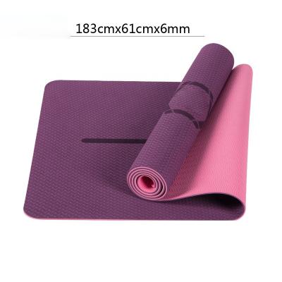 China Wholesale Custom Logo Tape Yoga Mat 8mm Eco Friendly Times Yoga Mat Eco Friendly for sale