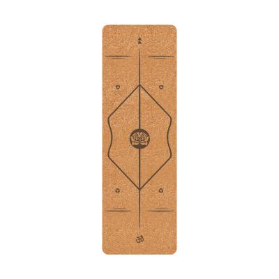 China Natural Rubber Eco Friendly Gym Exercise Fitness Cork Yoga Mat for sale