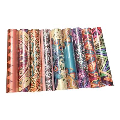 China OEM Eco Friendly Recycled Printing Decorative Suede Strip Yoga Mat for sale