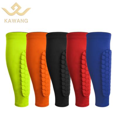 China Multicolor Breathable Adjustable Elasticity Breathable Honeycomb Padded Compression Socks For Basketball Leg Sleeve Calf for sale