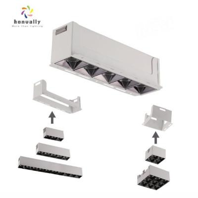 China Suspended/Surface Mounted/Indoor Embeded/Downlights Ceiling Aluminum Housing Led 3w 9w 12w 15W 27w 30w Recessed Linear Downlight for sale