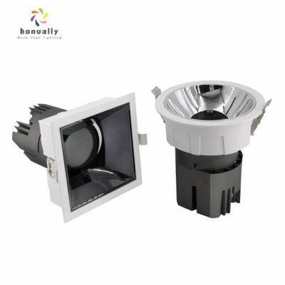 China Suspended/Outdoor Anti-Glare Round Square Slim Trim Downlight Mounted/Embeded/Downlights Led 83mm COB Cutout for sale