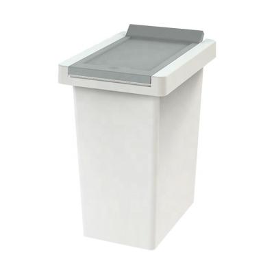 China Convenient 10L Pressing Type Plastic Trash Can for Household Waste Disposal for sale