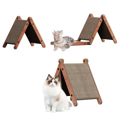 China Corrugated Cardboard Pet Toys Cat Scratch Board Toys Good Design Cat Furniture House for sale