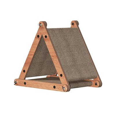 China Multi Shape Durable Cat Scratching Toy Design Corrugated Paper Cat Scratcher Board for sale