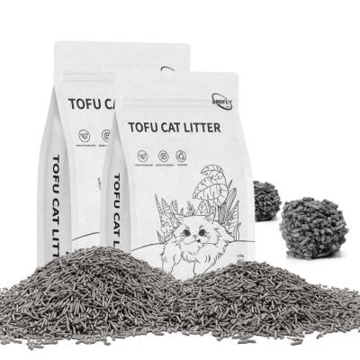 China OEM Charcoal Cat Litter Tofu Residue for Pets Cats Supplies by Grey for sale