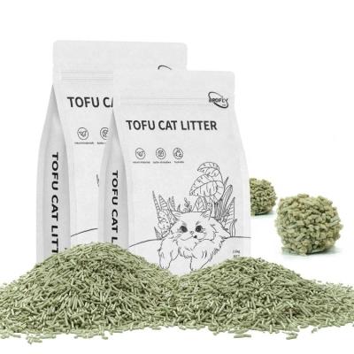 China Green Tea Scented Tofu Cat Litter Made from Soybean Fiber for Your Furry Friends for sale