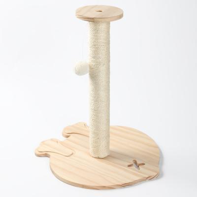 China Pet Toys Sisal Rope Scratch Posts Cat Tree Scratcher Post for Indoor Cats and Kittens for sale