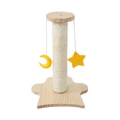 China Stylish Wooden Cat Scratch Tree for Kitten Sisal Style and Multi-level Design for sale