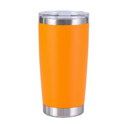 China Custom Wholesale 20 oz 30 oz Empty Sustainable Double Wall Insulated Bulk Cups Metal Tumblers Stainless Steel With Straw for sale