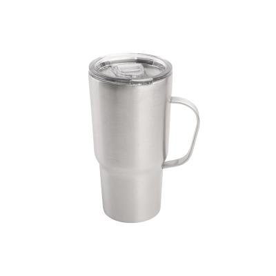 China Sustainable 10oz 12oz 20oz 30oz Stainless Steel Lean Thermos Tumbler With Handle for sale