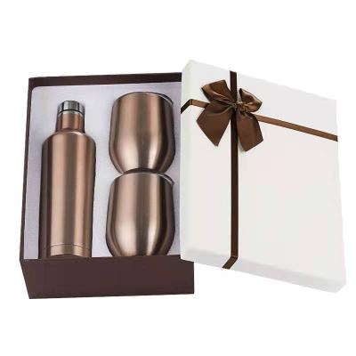 China Viable Eco Friendly Double Wall Insulated Sublimation Wine Tumbler Gift Set for sale