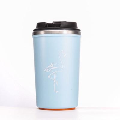 China Sustainable Reusable Custom Logo Latte Stainless Steel Tumbler Double Wall Insulated Coffee Mugs With Lid for sale