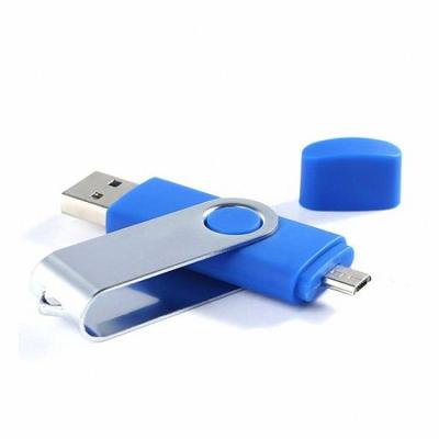 China Popular metal good quality dual use 2 in 1 2gb 4gb 8gb 16gb otg android customized usb flash drive for mobile for sale