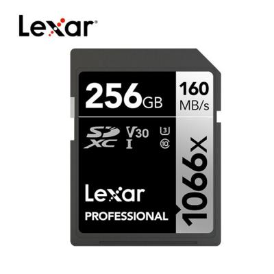 China Lexar 1066x Sdxc U3 Professional 100% Real Plastic SD Card 64g 128g 256g Flash Memory Card Max 160m/s For 4k Digital Camera for sale