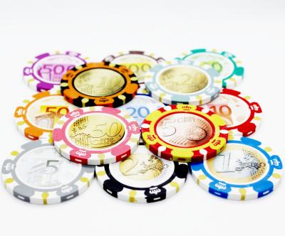 China Casino Gambling Poker Chips Heavyweight 14.5-Gram Casino Chip-Customized Model for sale